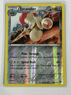 Escavalier 64/119 Pokemon Card XY Phantom Forces Rare Reverse Holo Foil - Image 1