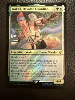 Mtg FIC Final Fantasy - Wakka, Devoted Guardian -NM SURGE FOIL - Image 1