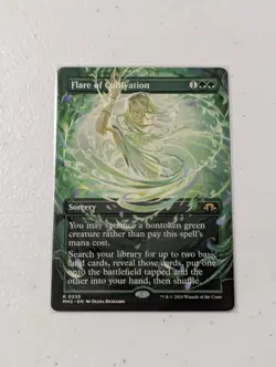 MTG Flare Of Cultivation - Borderless - Modern Horizons 3 MH3 NM - Image 1