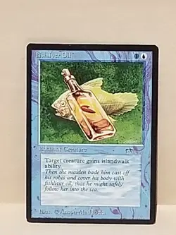 Magic the Gathering Fishliver Oil Arabian Nights Near Mint Never Been Played - Image 1