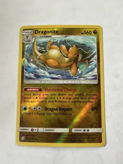 Dragonite Reverse Holo 151/236 Sm-Unified Minds 2019 Pokemon TCG NM - Image 1