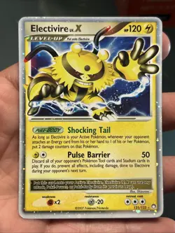 Pokemon TCG Electivire LV. X Mysterious Treasures 121/123 Holo Ultra Rare- LP/MP - Image 1