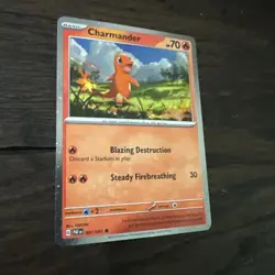 Charmander 007/091 COSMOS HOLO PROMO Paldean Fates Pokemon Special Collection - Image 2