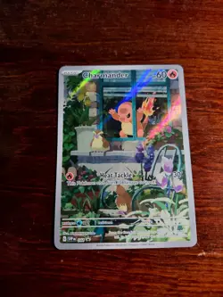 POKEMON CHARMANDER 2023 S & V OBSIDIAN FLAMES PROMO 044 FULL ART - Image 1