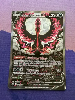 Pokemon TCG Galarian Moltres V Alternate Art Chilling Reign 177/198 NM/M - Image 1
