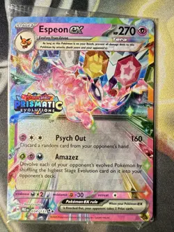 SEALED Pokemon TCG Espeon EX 034/131 Stamped PROMO Card Prismatic Evolutions - Image 1