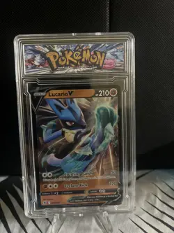 Lucario V 078/189 - Pokemon Astral Radiance Sword & Shield Ultra Rare Card NM - Image 1