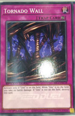 Yugioh Tornado Wall SBC1-ENC18 Trading Card Game TCG CCG 1st Ed. - Image 1