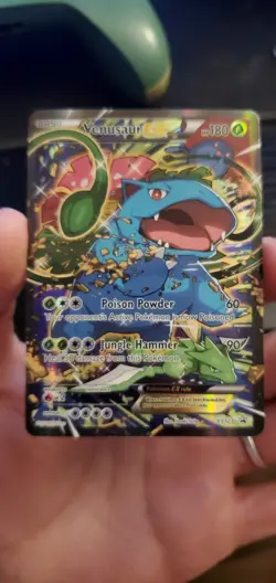 Pokemon TCG Venusaur EX XY Black Star Promos Holo Card XY123 NM - Image 1