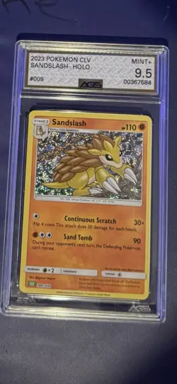 Pokemon 2023 Classic CLV Sandslash Holo Card #009/034 AGS 9.5 - Image 1