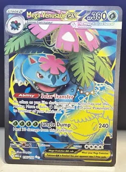 Pokemon Mega Evolutions TCG Ultra Rare Card - Mega Venusaur EX (155/132) - Image 1