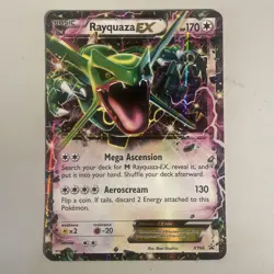 Pokemon TCG Rayquaza EX Jumbo XY66 Promo Holo Rare Oversized 2015 Card - Image 1