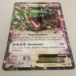Pokemon TCG Rayquaza EX Jumbo XY66 Promo Holo Rare Oversized 2015 Card - Image 2
