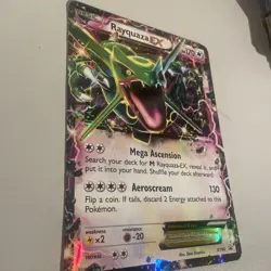 Pokemon TCG Rayquaza EX Jumbo XY66 Promo Holo Rare Oversized 2015 Card - Image 3