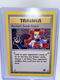 Pokemon Rocket's Sneak Attack 72/82 Team Rocket Rare Card - Image 1