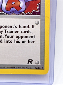 Pokemon Rocket's Sneak Attack 72/82 Team Rocket Rare Card - Image 5