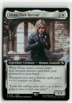 Elena, Turk Recruit Extended Art FOIL - Commander FINAL FANTASY MTG NM - Image 1