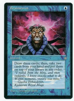 Brainstorm - Ice Age (ICE) - #61 - Magic: The Gathering - MTG - NM - Image 1