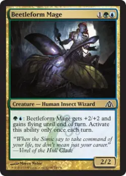 Beetleform Mage - Medium Play MTG Dragon's Maze - Image 1