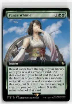 Yuna's Whistle Extended Art - Commander FINAL FANTASY MTG NM - Image 1
