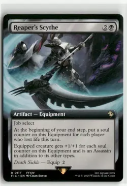 Reaper's Scythe Extended Art - Commander FINAL FANTASY MTG NM - Image 1