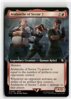 Avalanche of Sector 7 Extended Art - Commander FINAL FANTASY MTG NM - Image 1