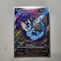 VAPOREON V SWSH181 2021 POKEMON VAPOREON VMAX PREMIUM COLLECTION PROMO - Image 1