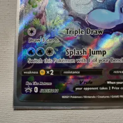 VAPOREON V SWSH181 2021 POKEMON VAPOREON VMAX PREMIUM COLLECTION PROMO - Image 5