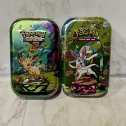 2 Pack - Pokemon Scarlet & Violet Prismatic Evolutions Mini Tin Sealed - Image 1