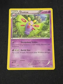 Dustox 47/124 Dragons Exalted Regular Pokemon TCG Light Played Condition - Image 1