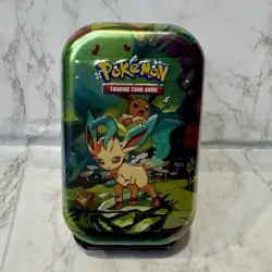 Pokemon TCG Scarlet & Violet Prismatic Evolutions Leavenworth Mini Tin Sealed - Image 1