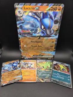 Pokemon Lucario Ex & Tyranitar Ex Premium Collection Promo Stamped Cards Set 5pc - Image 1