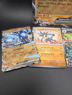 Pokemon Lucario Ex & Tyranitar Ex Premium Collection Promo Stamped Cards Set 5pc - Image 5