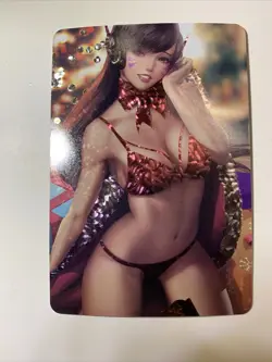 D.Va Hana Song Overwatch Hot Sexy ACG Goddess Waifu Card Girl Holo Doujin Anime - Image 1