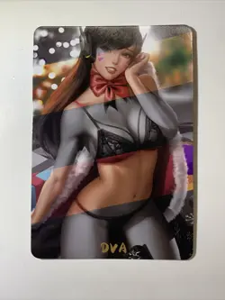 D.Va Hana Song Overwatch Hot Sexy ACG Goddess Waifu Card Girl Holo Doujin Anime - Image 2