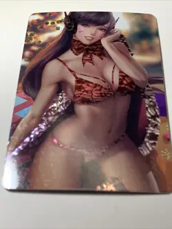 D.Va Hana Song Overwatch Hot Sexy ACG Goddess Waifu Card Girl Holo Doujin Anime - Image 5