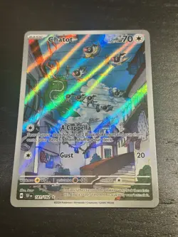 Pokemon TCG Full Art Chatot 181/162SV05: Temporal Forces Holo Secret Rare Card - Image 2