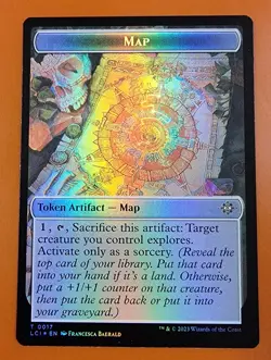 1x Map & Spirit (0014) | FOIL TOKEN | Lost Caverns of Ixalan | MTG Magic Cards - Image 1