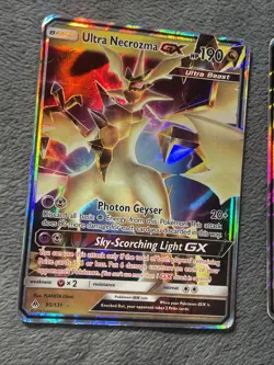 Ultra Necrozma GX 95/131 & Nihilego GX 49/111 Pokemon Cards HP Full Art Holo￼ - Image 4