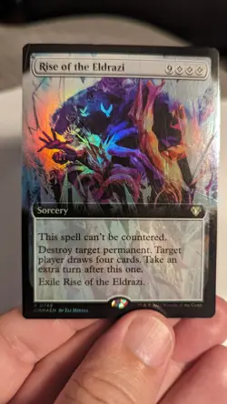 1x Rise of the Eldrazi Extended Art NM Foil Commander Masters Magic MTG x1 - Image 1