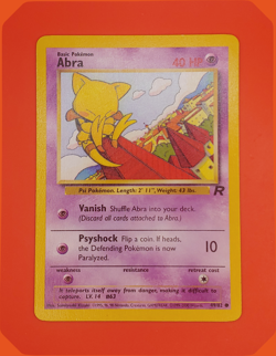 Abra 49/82 Common Unlimited - Team Rocket Set - NM Pokemon Card WOTC - Image 1