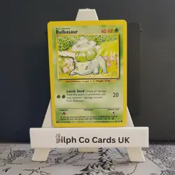 Bulbasaur 44/102 Base Set 4th Print 1999-2000 Pokemon Card WOTC - Image 1
