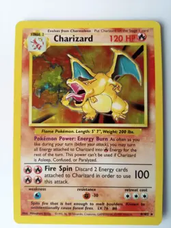 1999 Pokemon Charizard 4/102 Unlimited Base Set Holo WOTC Rare Card - Image 3
