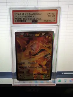 Pokemon Charizard EX XY121 Black Star Promo Holo Card 2016 PSA 6 - Image 1