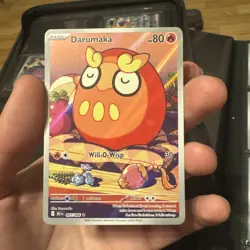 Pokemon TCG S&V Black Bolt Darumaka Illustration Rare Card 097/086 - Image 1