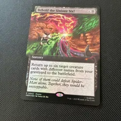 Behold The Sinister Six! Promo Foil Spider Man MTG - Image 1