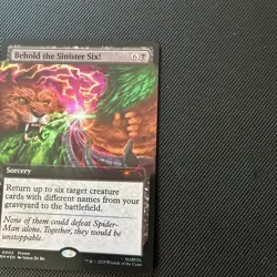 Behold The Sinister Six! Promo Foil Spider Man MTG - Image 3