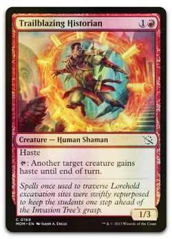 Trailblazing Historian #168 (Foil) (NM) March of the Machine MOM Magic MTG - Image 1