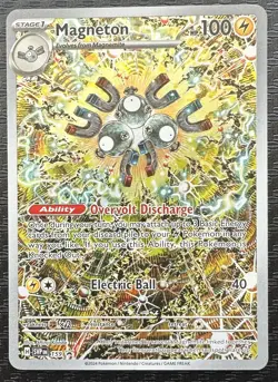Magneton 159 Black Star Promo Illustration Rare Sv08: Surging Sparks NM - Image 3