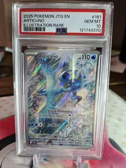 2025 Pokemon JTG EN Articuno #161 Illustration PSA 10 GEM MT Journey Together EN - Image 1